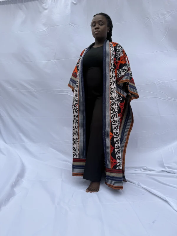 Ewà Kimono – Red & Black Power