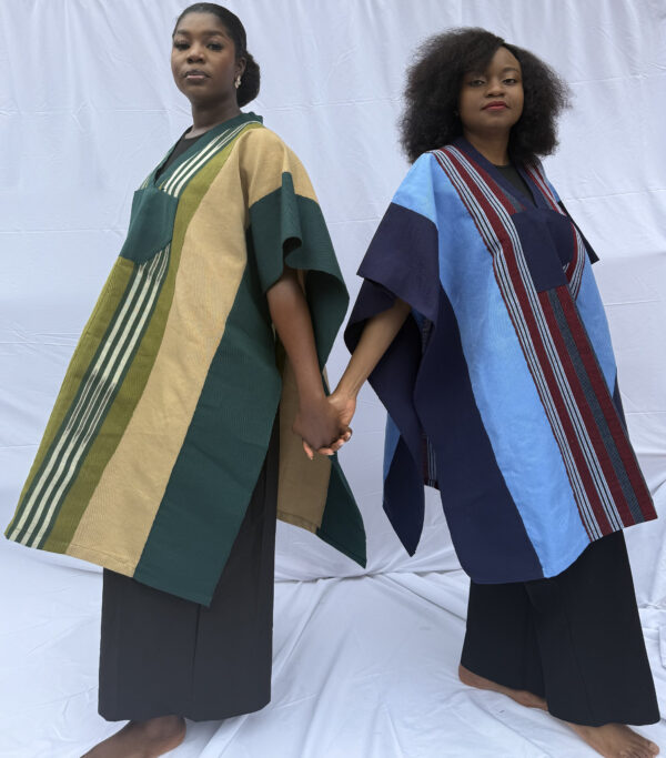 Aníké Asọ̀oke Poncho– Forest Green Edition - Image 3