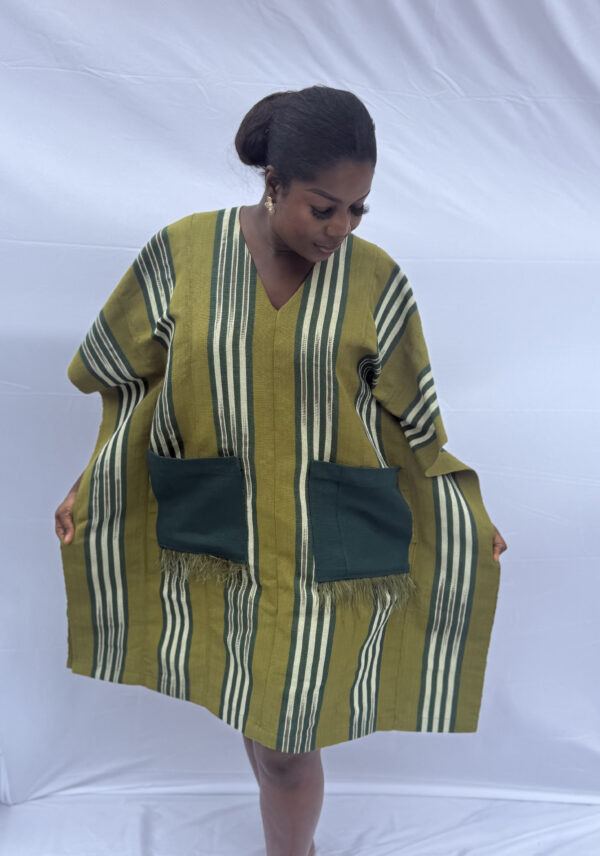 Adùn Asọ̀-Oke Boubou - Olive Bloom - Image 2