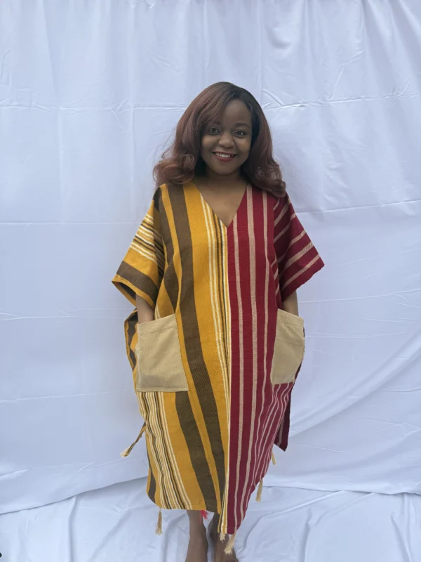 Adùn Asọ̀-Oke Boubou - Gold and Wine Bloom