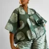 Amara Adire Blouse Cotton African Print Blouse by JOLÁ ADÉBÍMÍPÈ