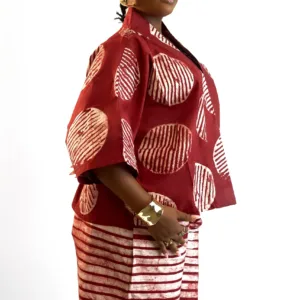 Alternative view of Amara Adire Shorts - Red