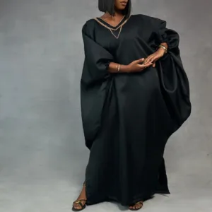 Alternative view of ÀṢẸ BUBU – Luxury Embellished Bubu with Matching Scarf